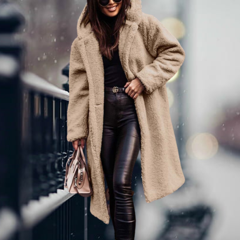 Jovaiah | Kuschelige Teddy-Winterjacke für Damen