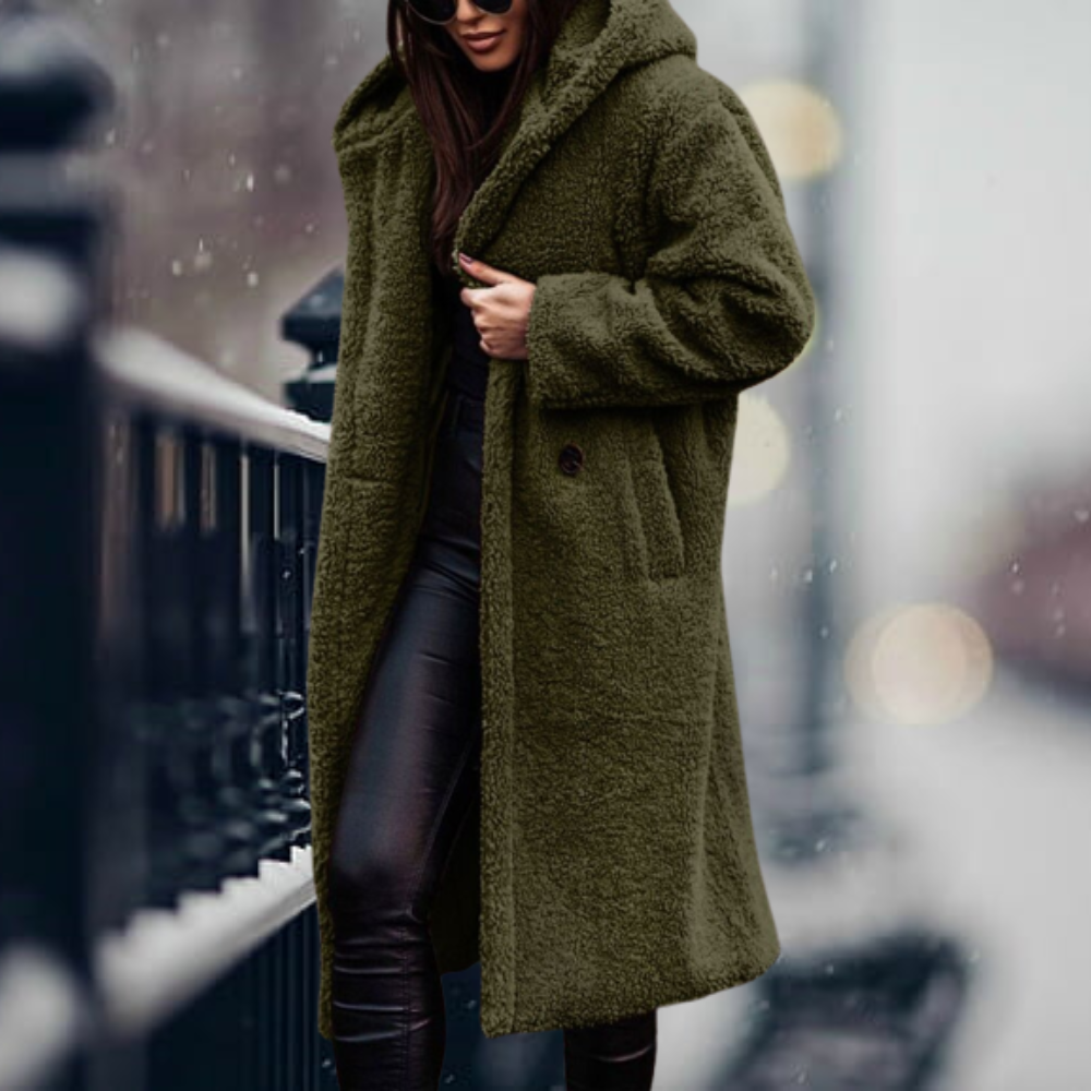 Jovaiah | Kuschelige Teddy-Winterjacke für Damen