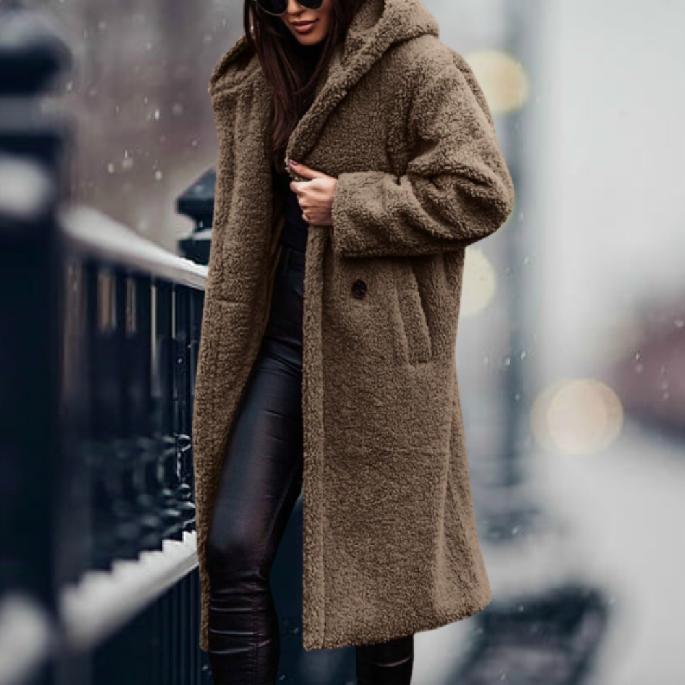 Jovaiah | Kuschelige Teddy-Winterjacke für Damen