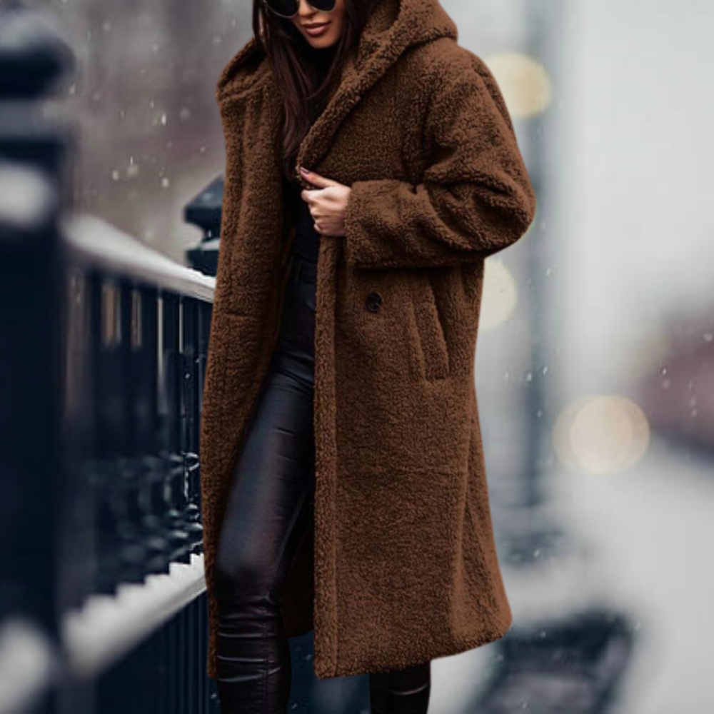 Jovaiah | Kuschelige Teddy-Winterjacke für Damen