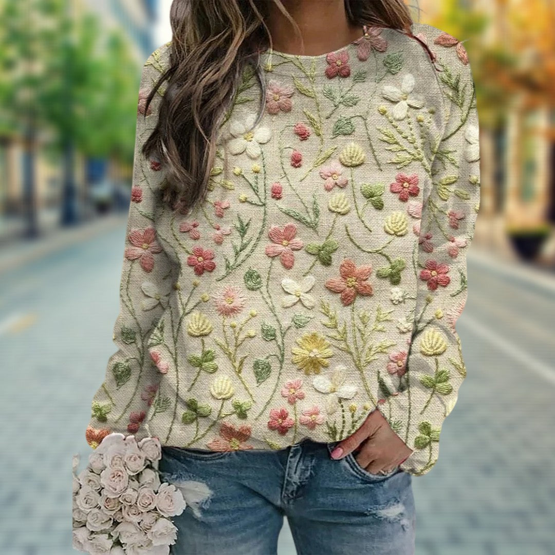 Madeline | Lässiges Langarmshirt für Damen – Ideal für Frühling und Herbst
