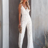 Valentina - Spitzen Jumpsuit mit Trägern