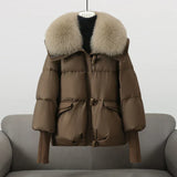Gretl | Pufferjacke mit Kunstpelzkragen