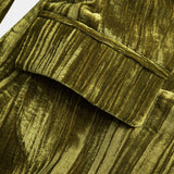 Amelie – Damen Samtjacke mit Gürtel