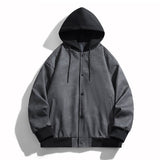 Bequemer - Herren Kapuzenpullover mit Farbkontrast