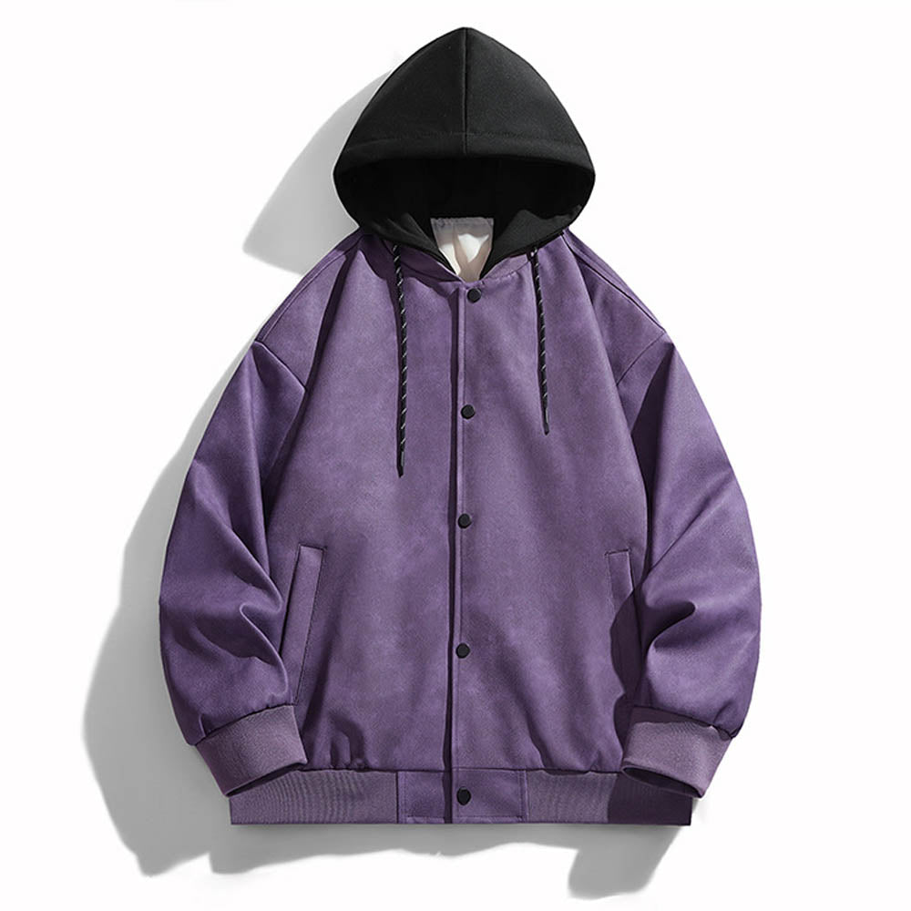 Bequemer - Herren Kapuzenpullover mit Farbkontrast