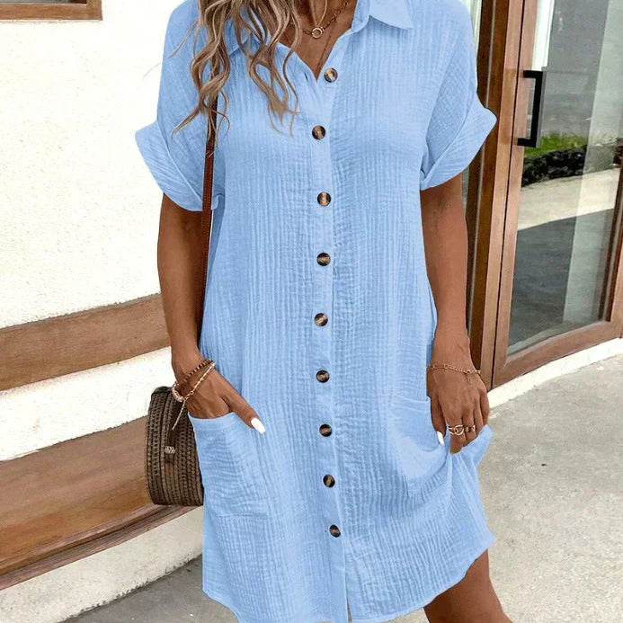 CottonEase – Leichtes Hemdkleid
