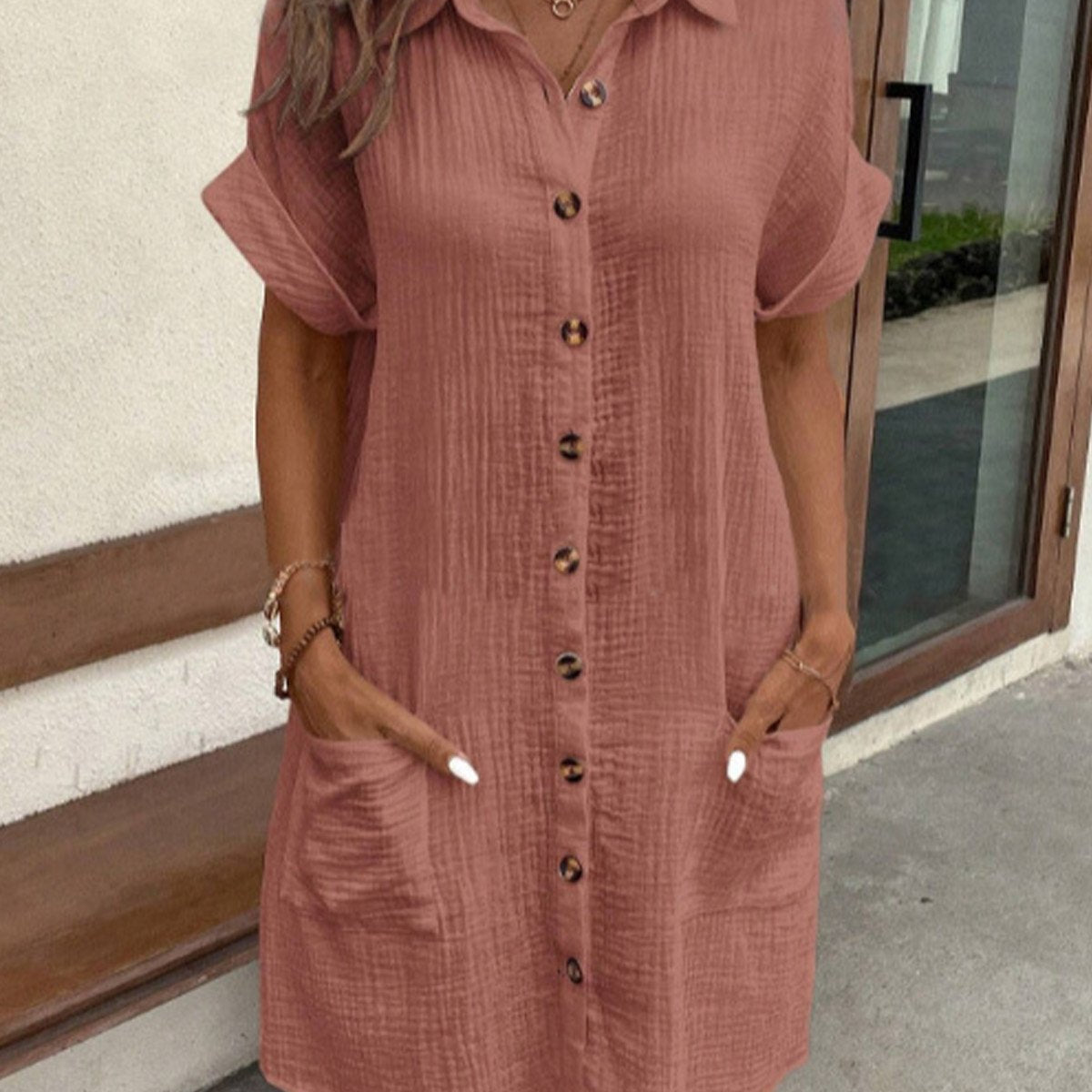 Lunessa – Damen Baumwollkleid