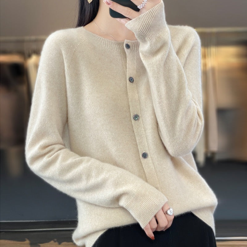 DANIELLE | Women's Crew Neck Cardigan