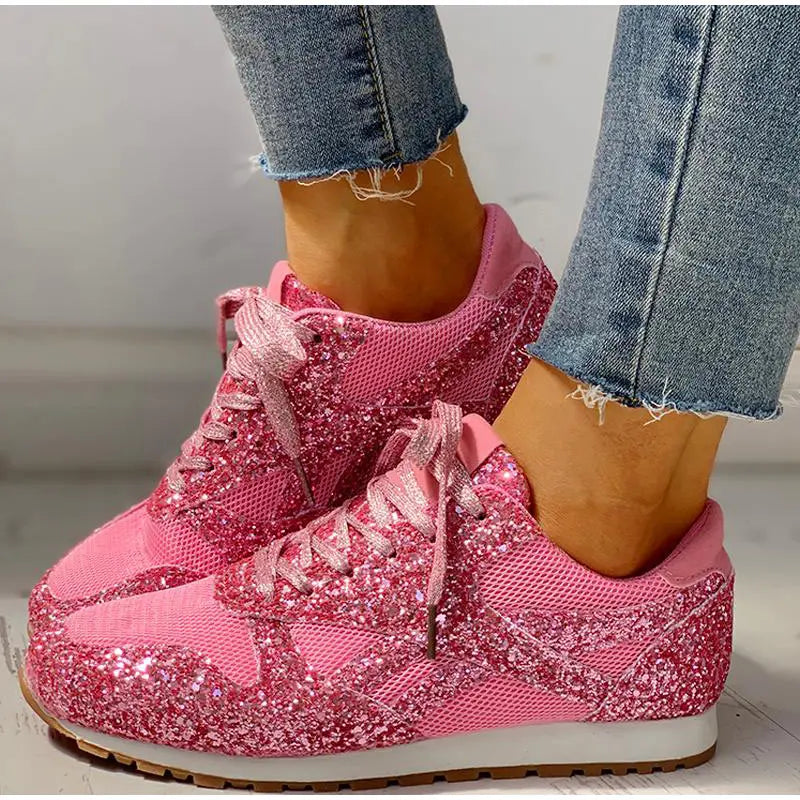 Kinsley | Stilvolle Glitzer-Sneaker mit Funkel-Effekt