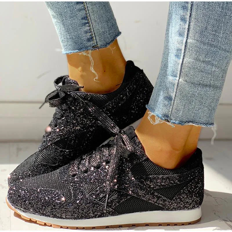 Kinsley | Stilvolle Glitzer-Sneaker mit Funkel-Effekt