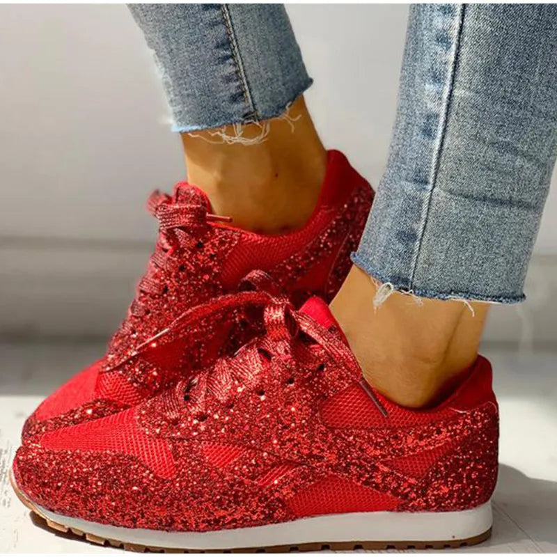 Kinsley | Stilvolle Glitzer-Sneaker mit Funkel-Effekt