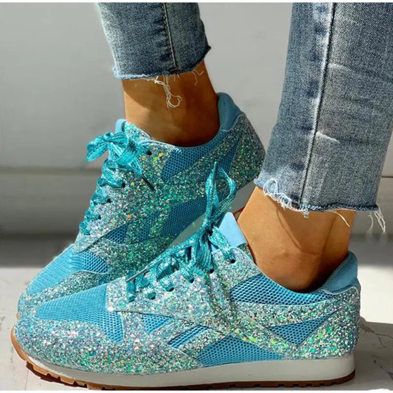Kinsley | Stilvolle Glitzer-Sneaker mit Funkel-Effekt