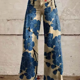 Elora | Stylish Trousers with Vibrant Bird Print