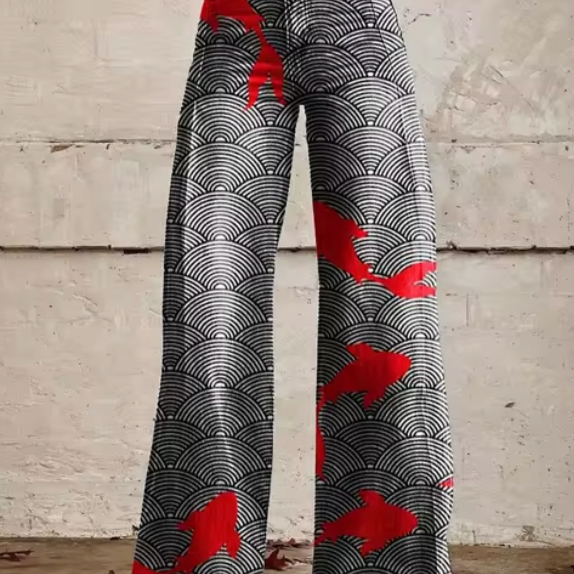 Elora | Stylish Trousers with Vibrant Bird Print