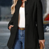 Sofia | Damen Winter Mantel mit Knöpfen