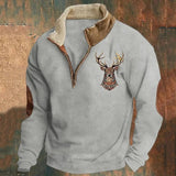 Andrew | Eleganter Herrenpullover mit stilvollem Hirschmotiv