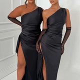 Emmi – Satin Abendkleid