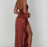 Emmi – Satin Abendkleid