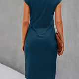 Elegantes – Drapiertes Midikleid