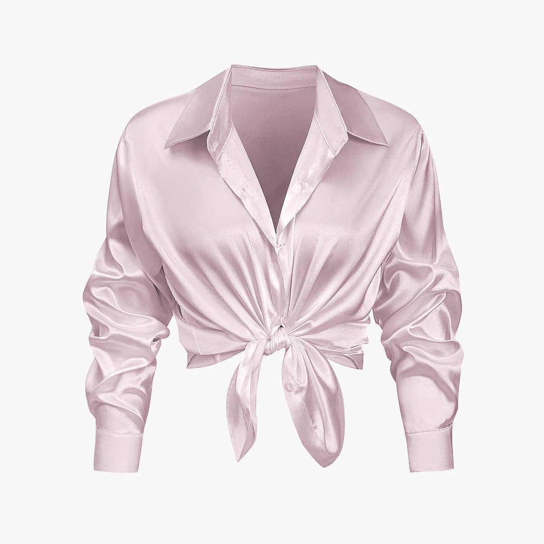 Florentine – Satin Langarmbluse