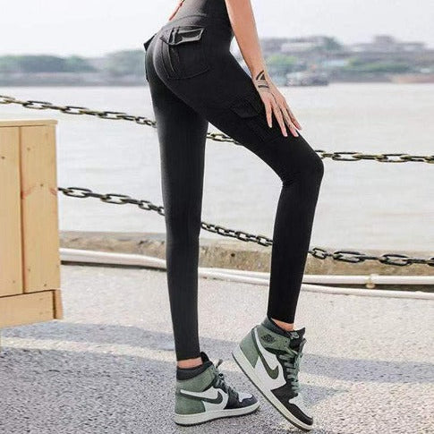 CLARA | Bequeme Hochtaillierte Leggings mit praktischen Taschen