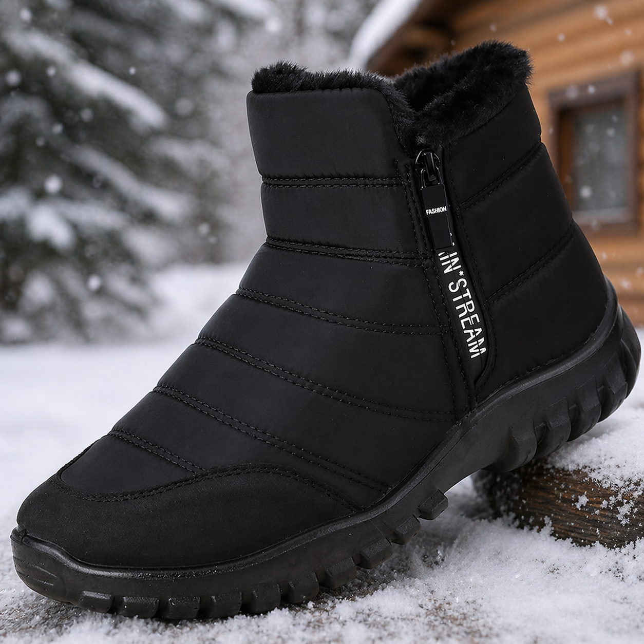 Emil | Komfortable Winterstiefel mit Reißverschluss und Wasserdichtem Futter
