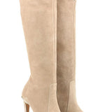 Valentina | Elegante Damen Stiefel aus Wildleder mit High Heel