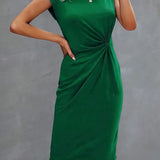 Elegantes – Drapiertes Midikleid