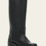 Damen-Lederstiefel im Westernstil mit Blockabsatz