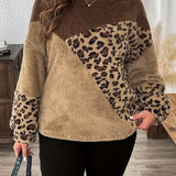 Damenwear – Pullover mit Leopardenmuster