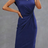 Elegantes – Drapiertes Midikleid