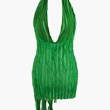Zara – Fransen Neckholderkleid