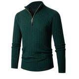 Gerippter – Strickpullover mit Reißverschluss