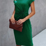 Elegantes – Drapiertes Midikleid