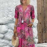 LivaWear – Damen Sommerkleid V-Ausschnitt