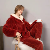 Sherpa – Damen Fleece Loungewear Set