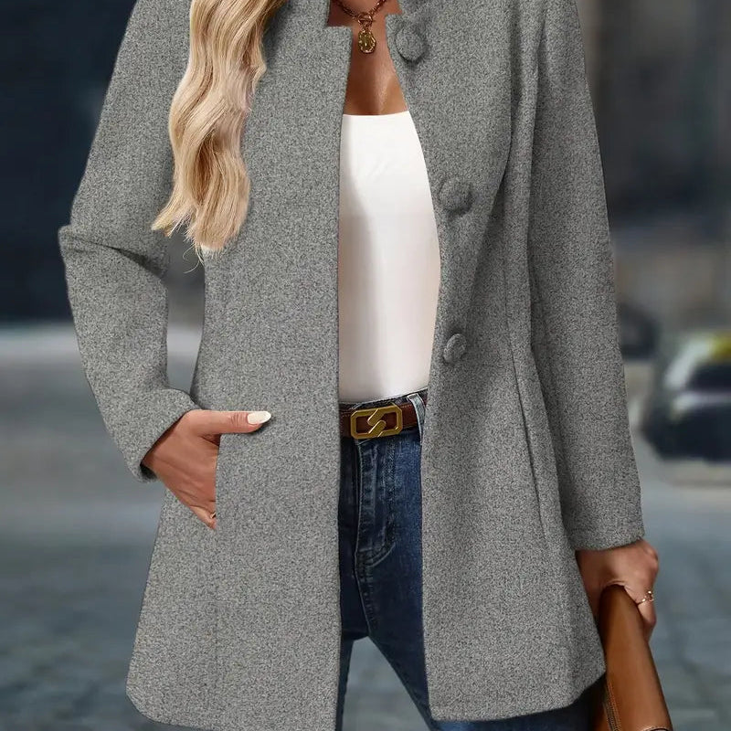 Sofia | Damen Winter Mantel mit Knöpfen