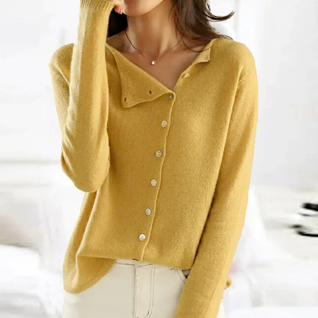 DENISE | Damen Weste mit Knöpfen – Warm und Stilvoll