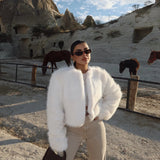 Teddyjacke - Taillenkurze Fleecejacke