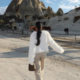 Teddyjacke - Taillenkurze Fleecejacke