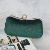 Elise | Samt-Clutch mit Perlenverschluss & Gold-Details – Elegante Abendtasche für Damen