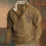 Andrew | Eleganter Herrenpullover mit stilvollem Hirschmotiv