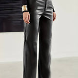 Alexwear – Damen Schlaghose aus Kunstleder