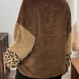 Damenwear – Pullover mit Leopardenmuster