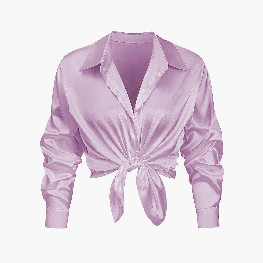 Florentine – Satin Langarmbluse