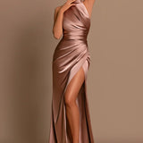 Aurora – Satin Maxikleid
