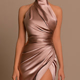 Aurora – Satin Maxikleid