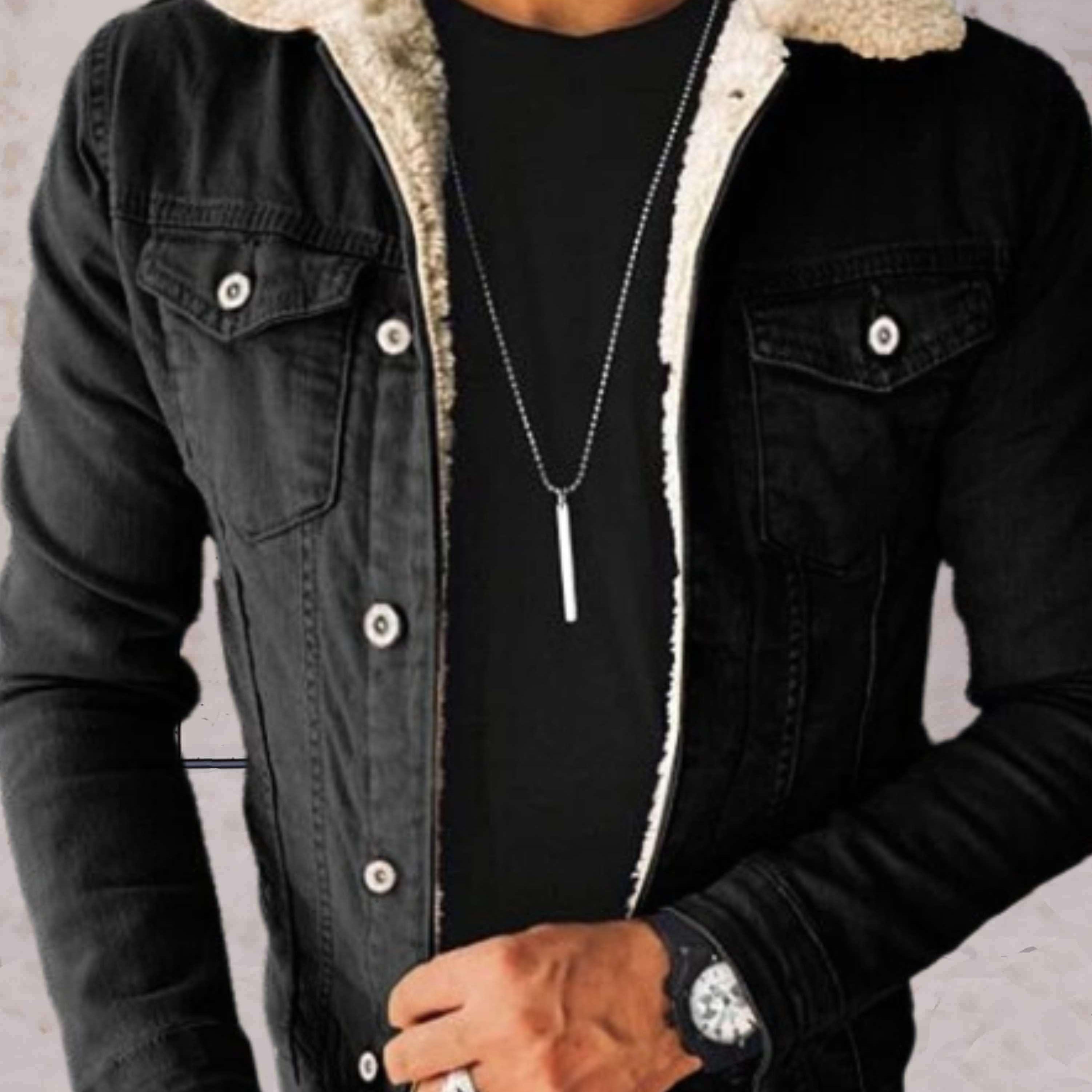 Warmer - Herren Jeansjacke