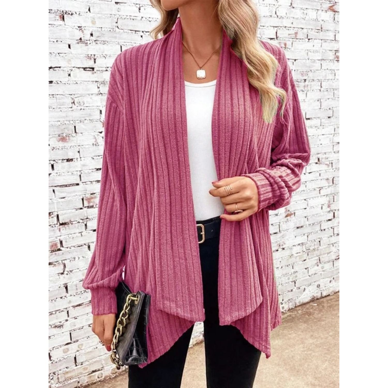 Ashley - Strickjacke mit Fledermausärmeln